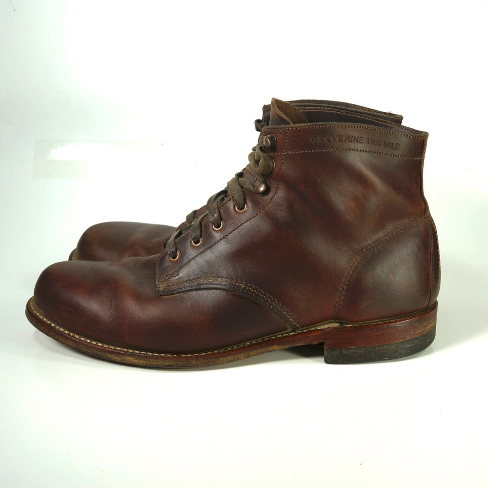 Wolverine 1000 Mile Brown Boots Size Pre-owed